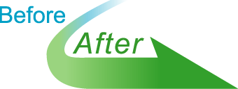 Before/ビフォー　▶　After/アフター